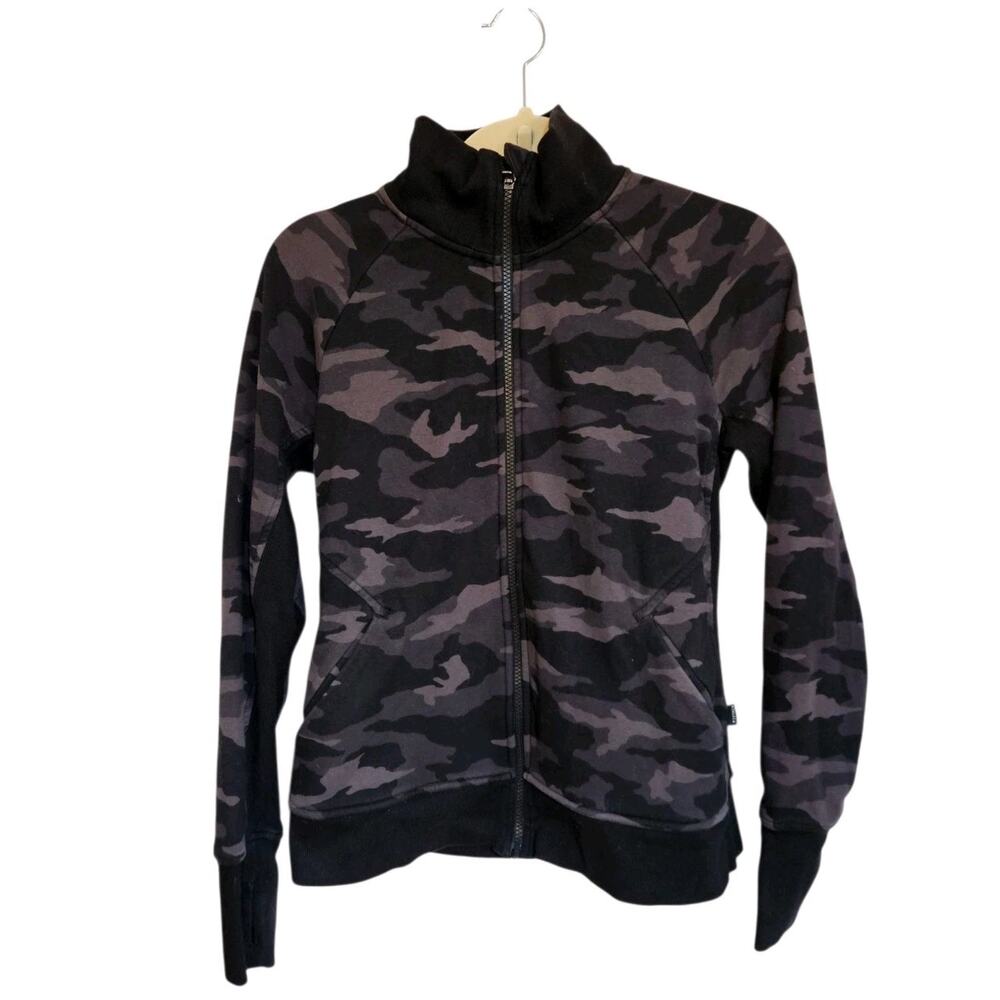 Athleta Triumph Full Zip Womens Camouflage Pullover Small